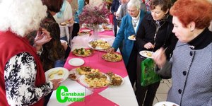 Gansbaai  AGS-gemeente  het â€˜n Lentetee gereÃ«l met Carissa Bosman en Ilse Cronje as gassprekers. Die gaste is verras met talle gelukstrekkingspryse wat tot groot opgewondenheid gelei het.   Die tafels het gekreun onder die lekkernye.