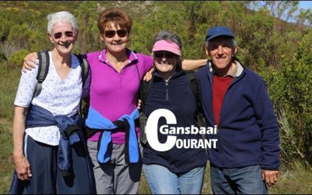 The â€œsweepersâ€ at Sundayâ€™s trail run through the beautiful grounds of Flower Valley Farm were Hilda Louw, Annelie Hanekom, Gill and Uwe Nusser. They form part of the local Strandveld Voetslaanklub and took on the festival route in high spirits.