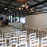 Seating for a ceremony in the one area of Krabbefonteyn Venue