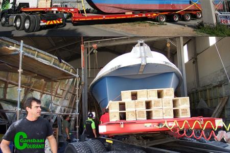 Andries Nowers en sy span se finale produk is veilig gelaai en op pad na Port Nolloth