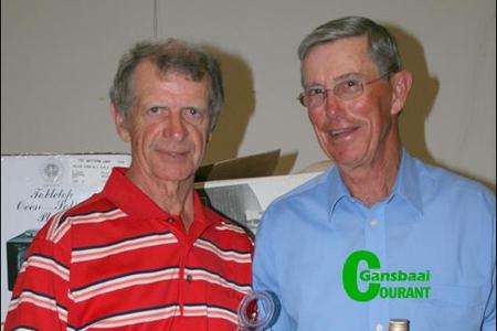 Wenners van verlede Saterdag se Gekombineerde Stableford gholfkompetisie, Johan Coetzee (links) en Daan Victor.