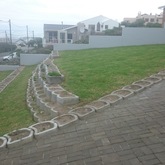 Installed roll-on-lawn