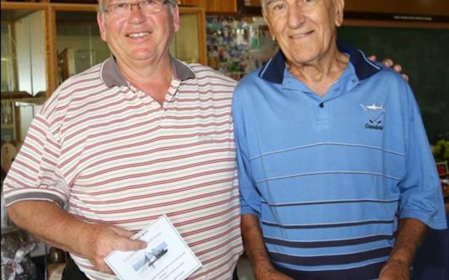 Louis van der Vyver en Pierre Lombard glimlag breed oor hul derde posisie na â€˜n dag van gesellige gholf.