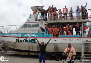 Comedian on Shark Cage Trip