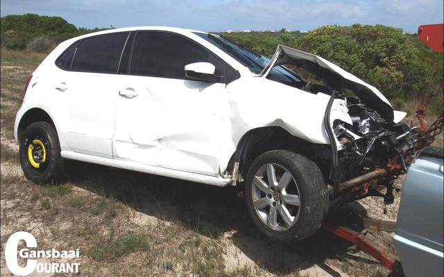 Die motor waarin Andrew Adams van Blompark gery het. 