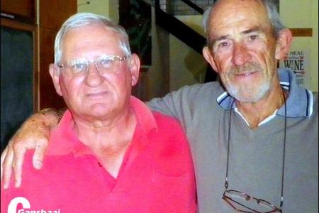 Die trotse wenners van die Gekombineerde Stableford-kompetisie was Solly Wessels (links) en Andre Roos. Solly Wessels het ook â€˜n Arend op putjie no 1 aangeteken.