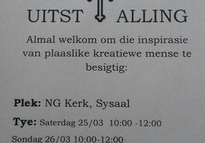 Paas- en Lydenstyduitstalling