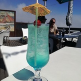Blue lagoon cocktail