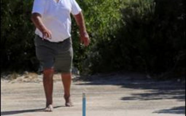 Die jukskeispan se sameroeper in Pearly Beach â€“ Dirk van der Westhuizen.