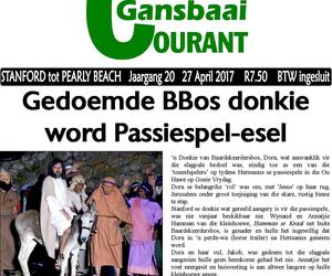 Gedoemde BBos donkie word Passiespel-esel