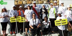 Die oomblik van waarheid het aangebreek. â€˜n Laaste foto van die amptelike stappers vir die â€œPenguin Promises Waddle for a Weekâ€, voordat die 120 kilometer oor â€˜n tydperk van 6 dae na Boulders Beach by Simonstad aangepak is.