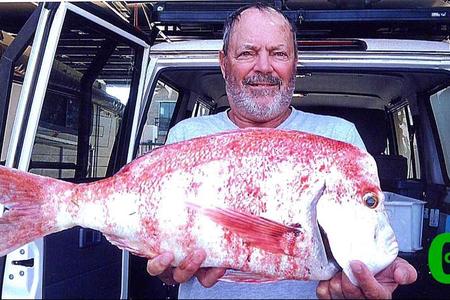 Rikus de Wet van Franskraal, â€˜n lid van die Birkenhead Boothengelklub, kon â€˜n week gelede spog met â€˜n allemintige rooistomp van 3.8kg. Hy het die vis vanaf Jean Downing, wedstrydsekretaris van die klub, se boot, Releks 2 met sardyn gevang. Jammer dit was nie â€˜n klubkompetisie nie, Rikus, dan sou jy â€œvoor in die koorâ€ gewees het!