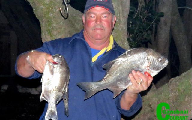 Oubaas Lesch het die prys vir die grootste vis van die dag ingepalm, asook die prys as kampioen van die dag. Hy is ook nou in die eerste posisie op Overberg Kushengelklub se puntelys.