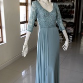 Blue evening dress
