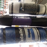 Various exercise mats and camp mats
