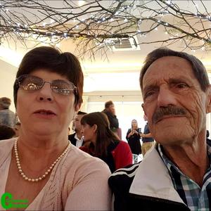 Alec en Glenda Kitley van De Kelders, met Alec wat sy 80ste lewensmylpaal Sondag, 25 Junie 2017 bereik het.