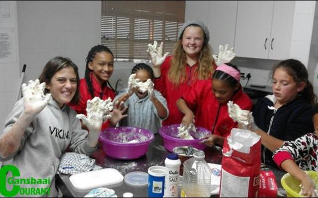 Baking â€œvetkoekâ€ at the Bosheuwel Centre Kitchen, was a bit of a mess, but the learners enjoyed it from beginning to end.