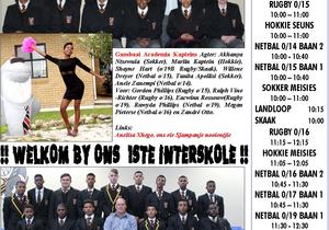 1ste Interskole: Gansbaai Academia vs Eben DÃ¶nges