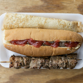 Pancake, Boerewors Roll and Sosatie