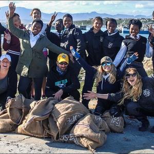 Volunteers from the White Shark Diving Company and learners  from  the  Marine  Science  Club  at Gansbaai Academia got together to clean the Gansbaai harbour area recently.  Gansbaai  Academiaâ€™s  learners are back row, second from left to right: Jordan Linehan, Aimelize Geerdts, Janine Malherbe, Siyamthanda Ngaleka, Anga Tyindyi, Caitlyn van Eeden, Lerato Hermanus, Thimna Mkolo and  Zubenathi Ziselo. Sisipho Sgonela (standing) is waving in the front row.  This was an initiative developed by 7Seasrope to raise awareness around the biggest problem facing our oceans today â€“ marine debris.