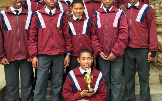 The Curro Sport Festival 2017 with the u/13 team as Team of the Day. Okkie Smuts beat Curro 43 - 0; draw 5 - 5 against Augsburg; beat Die Bron Primary School 55 - 5. Back from left Akeem Booysen, Ethan Gillion, Leehanno Appel and Thando Vena. Middle: MonrÃ© Philander, Marchello Appel and Lutho Stemela. Front: Lucien Baadjies, Lilitha Hlazo, Zaid Abrahams, Xolosani Hlangu and Nahum Plaatjies. Sitting in front with the trophy is the captain, Damian van Heerden.