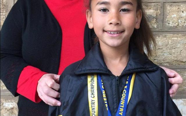 With her achievement on Saturday, 26 August 2017, ZoÃ«y-Ree Buys was selected to represent Boland Athletics Cross country at the Western Cape Cross Country Championships held at Olympia Park, Pacaltsdorp, George and achieved 2nd place in the u/9 team. Next to her is coach Christien Haxton.  