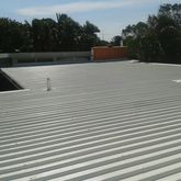 Finished White Flat Roof