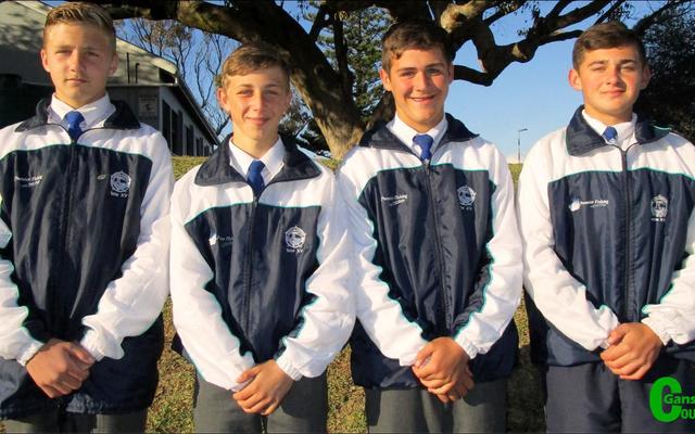 Rugbyspelers van Laerskool Gansbaai wat in die 7â€™s Suid-Boland-span opgeneem is, is van links: George Groenewald, AJ Bosch, Charl Eksteen en Veno van Vuuren