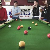 Playing pool
