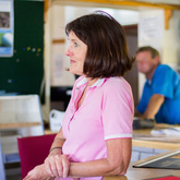 Gina attending prize giving