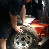 Stefan fitting tyres