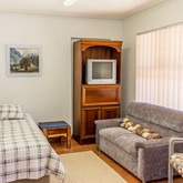 Living area with bed