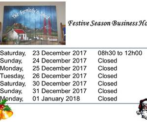 Frestive Season Business Hours