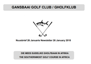 February / Februarie Golf Competitions