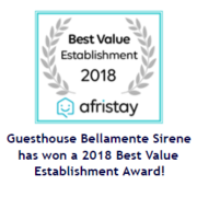 2018 Best Value Establishment Award!