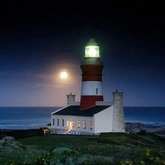 Light house at night Agulhas