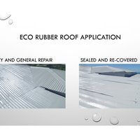 Eco rubber roof application