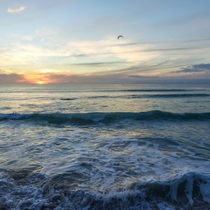 Sunsets from the exclusive beach