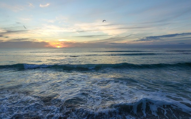 Sunsets from the exclusive beach