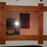 Mirror from reclaimed wood