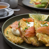 Chicken salmon lunch