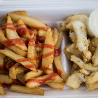 Calamari and chips
