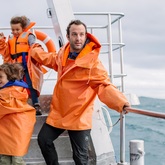 Family enjoying trip