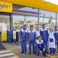Petrol station team