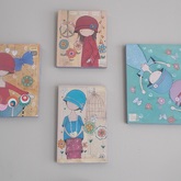 Small "Annie" paintings by a local lady!