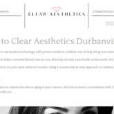 Clear Aesthetics Website