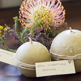 Raw unrefined beeswax candles - Fynbos Enterprises - Xplorioâ„¢ Pringle Bay