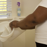 Disinfecting dustbins