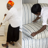 Mopping and spring cleaning couches