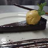 Dark chocolate tart